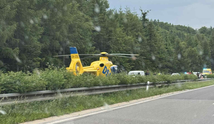 Tragická nehoda u Bílého Kostela. Při nehodě zemřel motocyklista