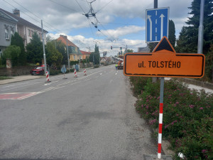Uzavírka v centru Jihlavy. Tolstého zůstane uzavřená až do konce prázdnin