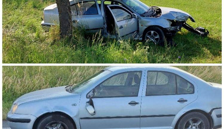 Nahoře nehoda u Třeště na Jihlavsku, dole u Olšinek na Havlíčkobrodsku 