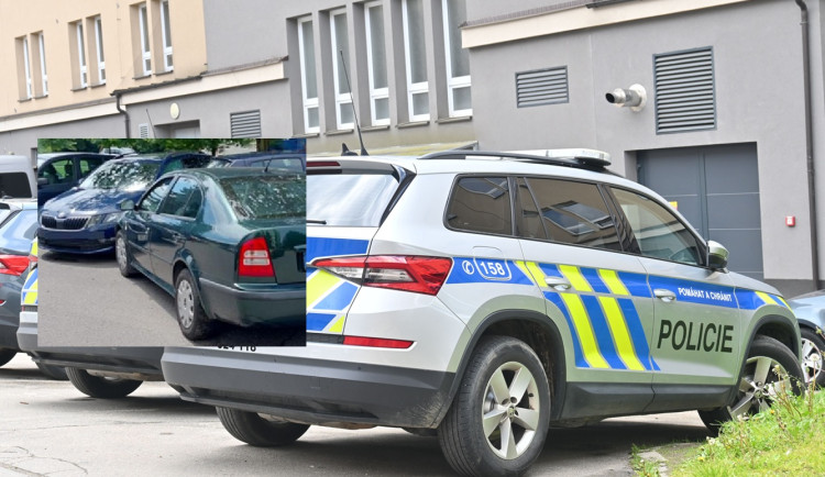 Řidička vyjížděla z parkovacího místa a poškodila čtyři auta. Dostala pokutu. Foto: Marie Buláková, se svolením Policie ČR