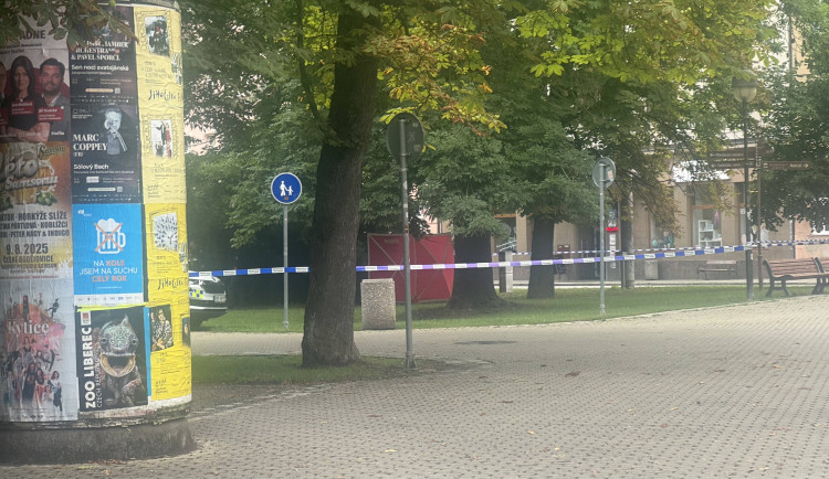 V parku Na Sadech našli dnes ráno tělo muže