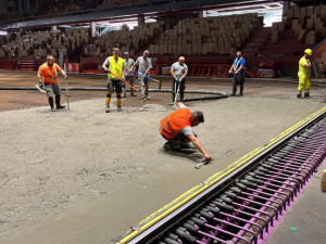 Zásadní milník ve stavbě Horácké arény: Právě začíná betonáž ledové plochy