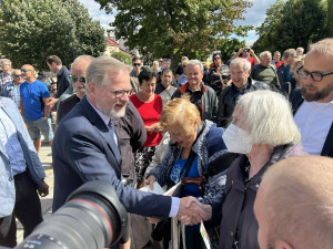 VIDEO: Jihlava středobodem politické mapy Česka. Po Rakušanovi přijel premiér Fiala