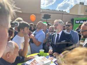 FOTO: Jihlava středobodem politické mapy Česka. Po Rakušanovi přijel i premiér Fiala