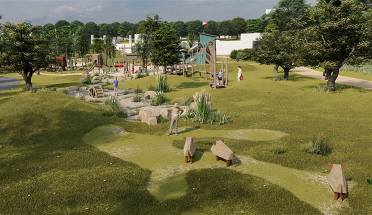 VIDEO: Nové hřiště v Českém mlýně bude vypadat úplně jinak. Foto: Se svolením města Jihlava (vizualizace)