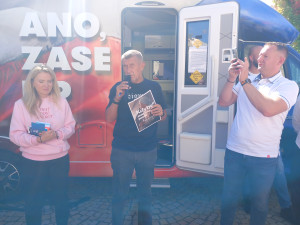 VIDEO: Jsme jediní, kteří víme, o čem mluvíme, prohlásil Andrej Babiš v Třešti