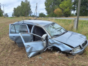 Řidička narazila do mostku a auto šlo několikrát přes střechu, tři děti se zranily