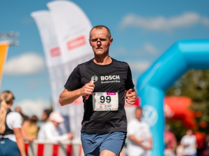 Záběry z průběhu akce Jihlavský půlmaraton 2025 ze dne 7. září 2025. Foto: Bosch