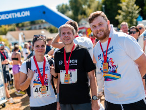 Záběry z průběhu akce Jihlavský půlmaraton 2025 ze dne 7. září 2025. Foto: Bosch