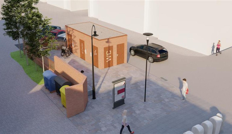 Vizualizace toho, jak veřejné toalety za Snahou budou vypadat