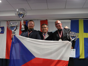 Karel Kobliha na letošním MS, které se konalo v Chorvatsku (první zleva)