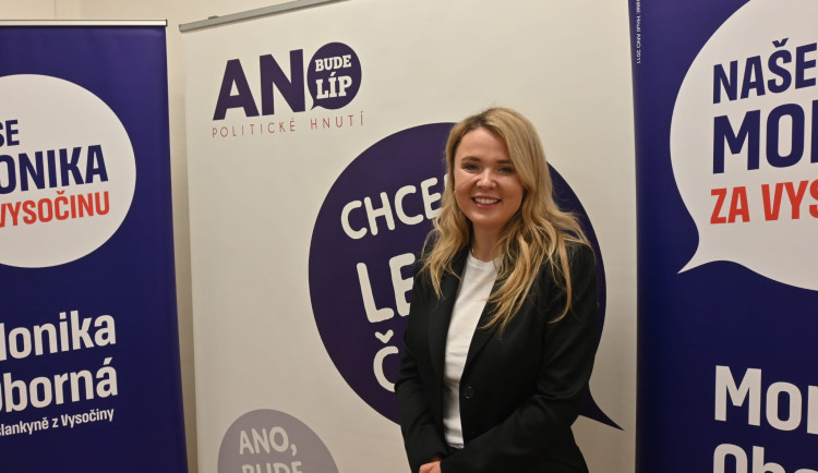 Krajská jednička hnutí ANO Monika Oborná. Foto: Daniela Drozdová