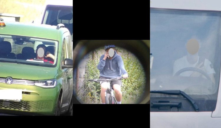 Za jízdy telefonoval při policejní akci i cyklista. Odjel s pokutou ve výši 2500 Kč