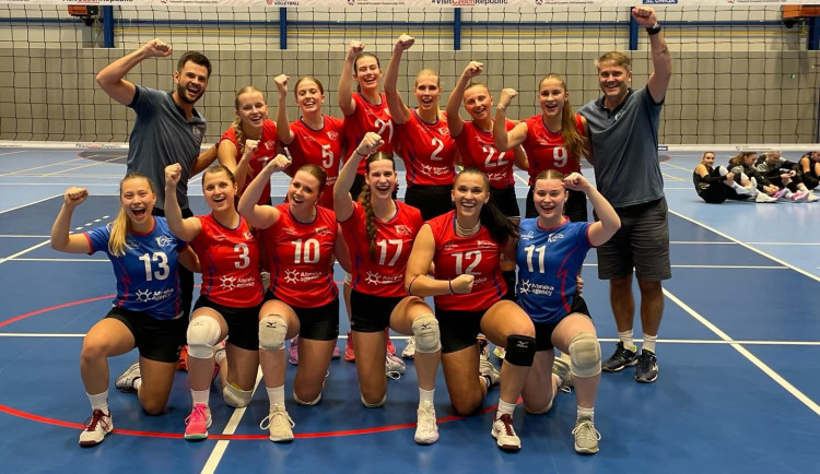 Jihlavské volejbalistky budou doma hrát proti extraligovému celku z Ostravy. Foto: Se svolením Volejbalu Jihlava