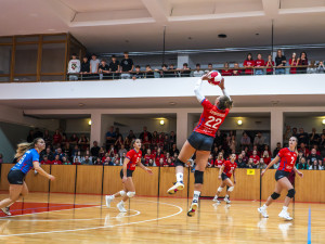 VIDEO: Český pohár ve volejbalu v Jihlavě proti extraligové Ostravě viděla plná hala. Foto: Marcela Svobodová