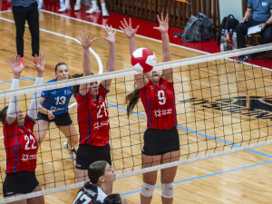 VIDEO: Český pohár ve volejbalu v Jihlavě proti extraligové Ostravě viděla plná hala. Foto: Marcela Svobodová