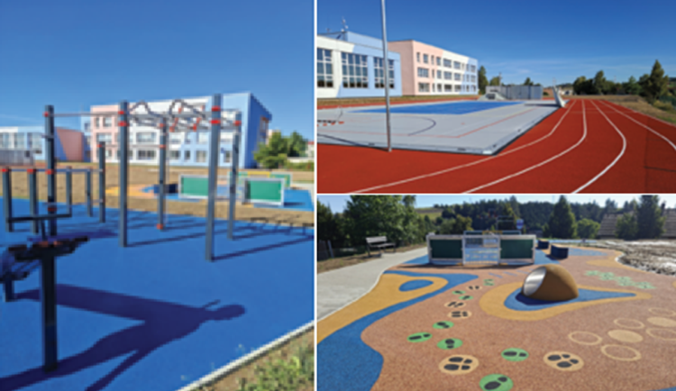 Brtnice postavila sportoviště za 21 milionů, zimní provoz umožní nafukovací hala. Foto: Se svolením města Brtnice