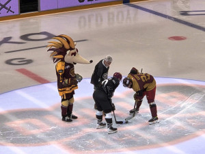 VIDEO: Armádní exhibice v Horácké aréně začala. Úvodní buly vhodil prezident Pavel