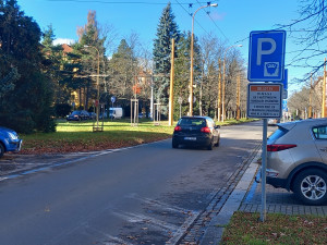 Parkování v Jihlavě XXI: Ve Vrchlického už se opět dá zaparkovat. Díky modrým zónám