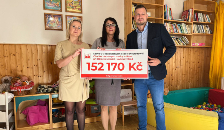 Na rekonstrukci azylového domu sv. Kateřiny v Havlíčkově Brodě přispěla sbírka KiK