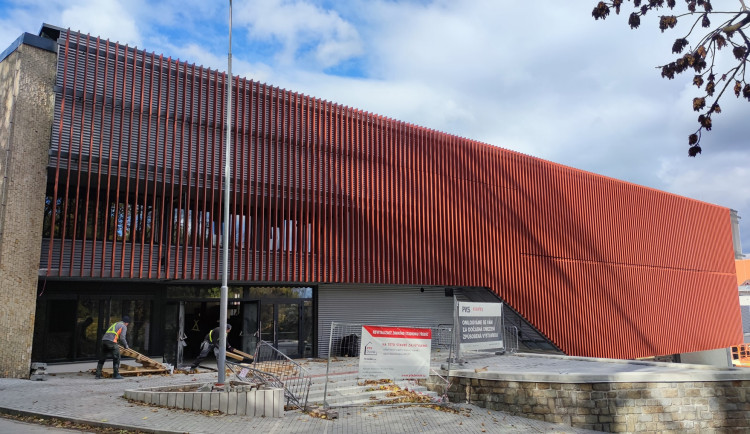 Modernizovaná KHNP Aréna na konci letošního října. Foto: Se svolením Horácké Slavie Třebíč