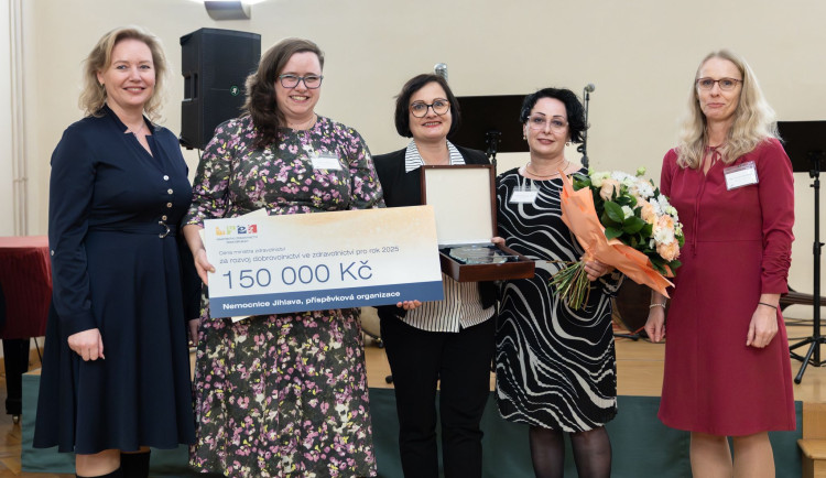 Jihlavská nemocnice získala ocenění od ministra zdravotnictví. Foto: Se svolením Nemocnice Jihlava