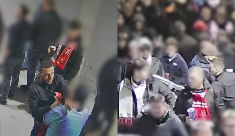 VIDEO: Ostuda v Edenu. Fanoušci Slavie ukradli při zápase příznivcům Arsenalu šály