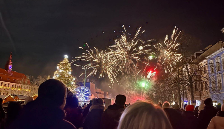 VIDEO: Jihlava přivítala příchod nového roku velkolepým ohňostrojem