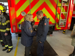 Maruško, děkujeme. Po téměř čtyřiceti letech u hasičů končí oblíbená kolegyně