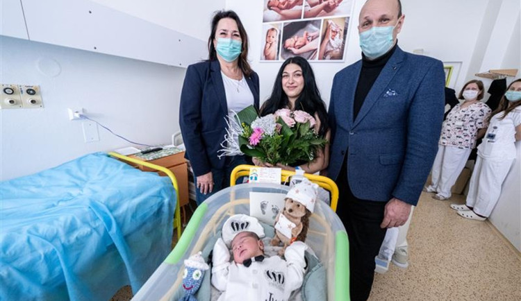 Prvního Jihlavana roku 2026 dnes navštívil primátor, nová náměstkyně a hejtman. Foto: Se svolením města Jihlava