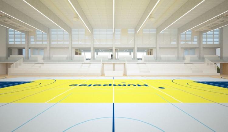 Vizualizace nové sportovní haly. Foto: Se svolením Města Humpolec (vizualizace)