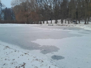 FOTO: Písek na ledě vyvolal v Třešti bouři. Akademie věd po kritice couvla. Foto: Petra Konířová