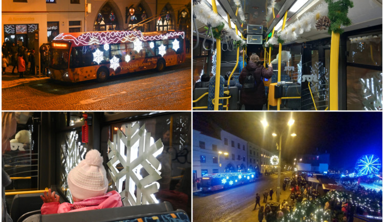 Jihlavský vánoční trolejbus se líbil. Získal speciální ocenění