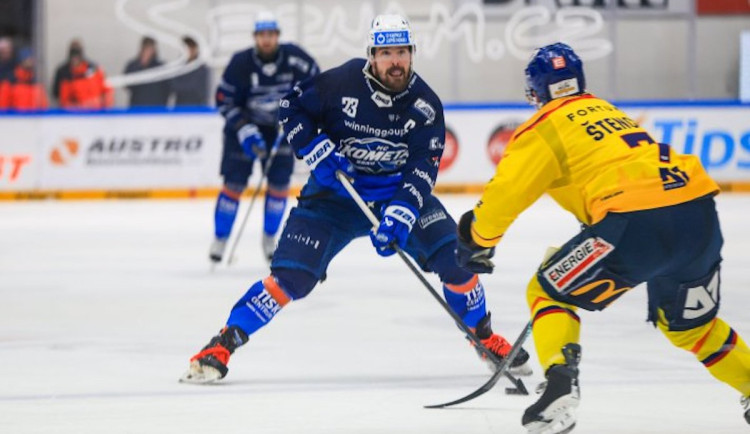 Hokejisté Brna zdolali České Budějovice 4:3 v prodloužení, rozhodl Kollár