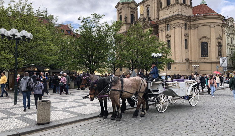 Pokuta za fiakry na Staroměstském náměstí platí, potvrdil ji Nejvyšší správní soud
