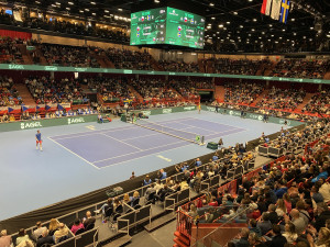 ON-LINE: Jihlava poprvé hostí Davis Cup, Lehečka získal v Horácké aréně první bod
