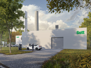 Jihlavský odpad zamíří do Žďáru. Nová teplárna ho bude spalovat od roku 2030. Vizualizace: Se svolením Satt