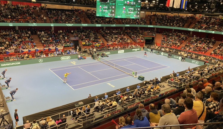 Úspěšný Davis Cup: Tenisté ve vyprodané Horácké aréně porazili Švédsko 3:1