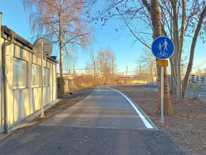 Nová cyklostezka propojuje Bedřichov s nádražím, jezdit se po ní už smí. Foto: Se svolením města Jihlava