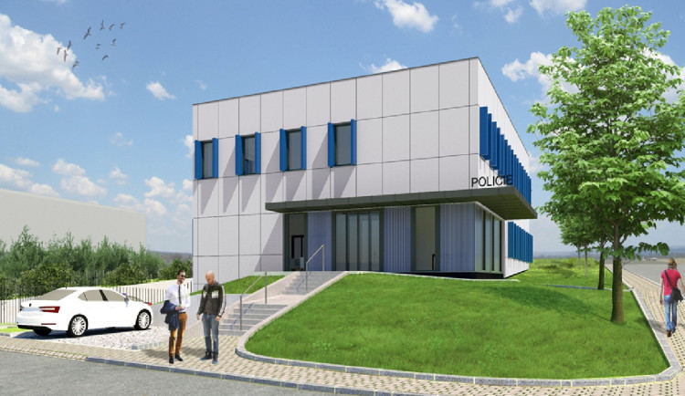 FOTO: Policisté v Polné se budou stěhovat do nového, hotovo má být ještě letos. Foto: Se svolením Policie ČR (vizualizace)