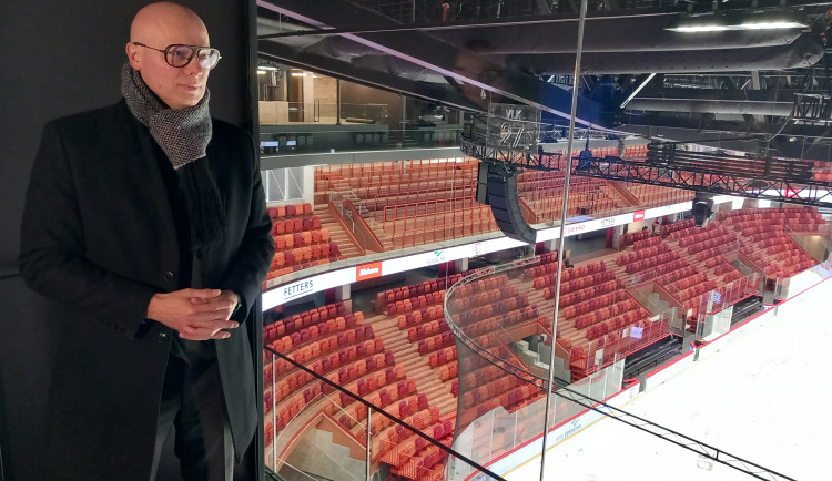 David Beke v Horácké aréně.