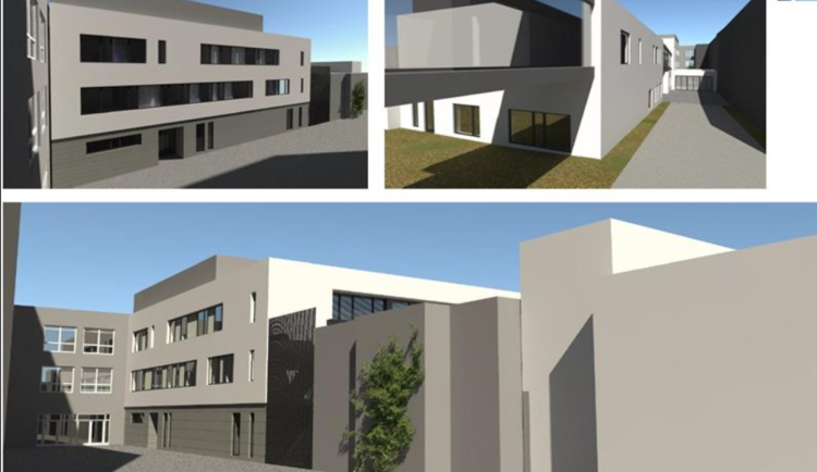 Třípodlažní pavilon: V Nemocnici Jihlava začíná největší investice do onkologie. Vizualizace: se svolením Nemocnice Jihlava