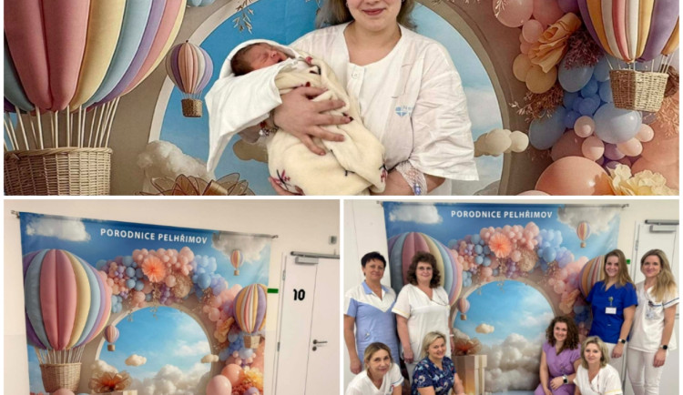 První chvíle s miminkem zachytí nový fotokoutek v pelhřimovské porodnici