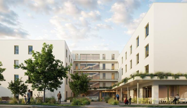 V Třebíči vyroste nový domov pro seniory za miliony. Vizualizaci: Poskytl Kraj Vysočnina