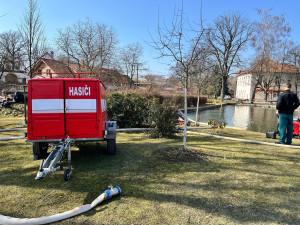 Rozsáhlý požár lesa u Věžničky. Foto: Poskytl JSDH Jihlava