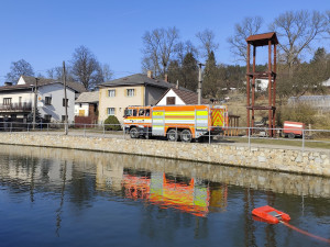 Rozsáhlý požár lesa u Věžničky. Foto: Poskytl JSDH Jihlava