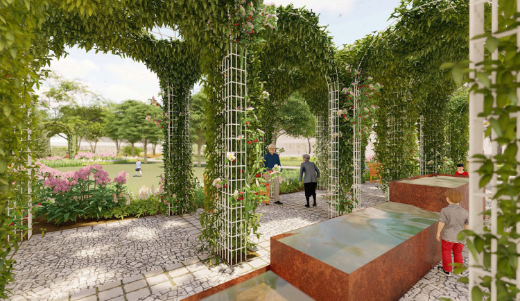 Vodní prvky, pergoly a pestrá zeleň. Moravské náměstí v Uničově prochází proměnou