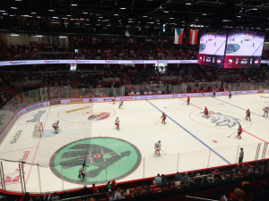 ON-LINE: Zápas hokejové reprezentace v Horácké aréně začal poplachem