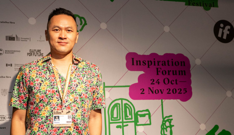 Spisovatel Kevin Chen, autor Města duchů na MFDF Jihlava. Foto: MFDF Jihlava, Antonín Chloupek