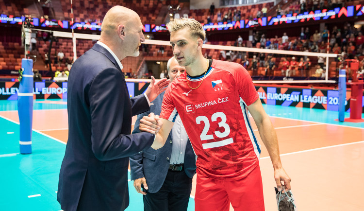 FOTO: Čeští volejbalisté v Evropské lize poprvé prohráli, Dánsku v Jihlavě podlehli 2:3